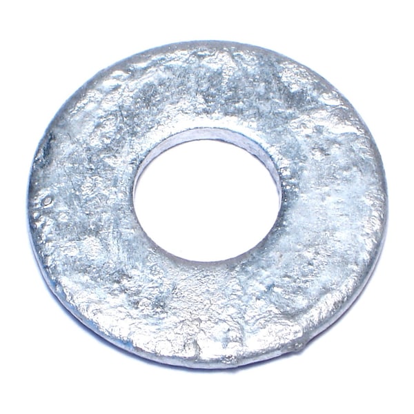 Flat Washer, For Screw Size 1/2" , Steel Galvanized Finish, 50 PK